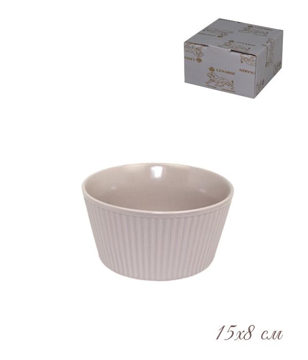 Форма (Салатник) для запекания 15х8см. LENARDI 105-856 в под.уп.