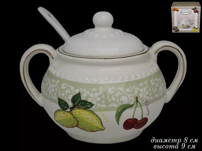 Сахарница LENARDI 110359 Фрукты в под.уп.