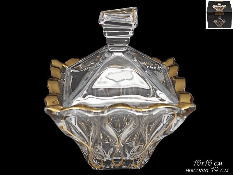 Конфетница с крышкой LENARDI 588-167 в под.уп.